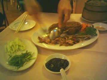Crispy Fried Duck with Hoi Sin Sauce