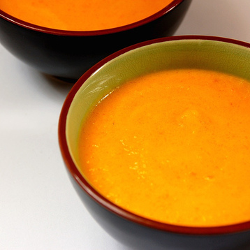 Carrot,garlic and Coriander Soup