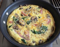 Mushroom and Spinach Fritata