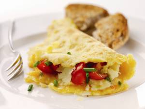 Scrambled Omelette with Cherry Tomatoes