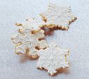 Cookies with Vanilla Icing and Sparkles
