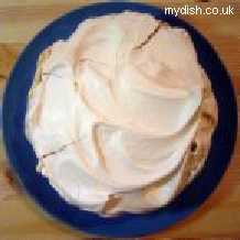 Almond Raspberry Meringue with Raspberry Sauce