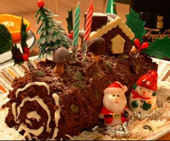 Buche De Noel - French Dessert For Christmas