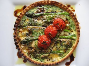 Asparagus, Blue Cheese & Fresh Herb Tart