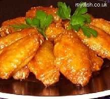 Chicken Wings with Honey Sauce