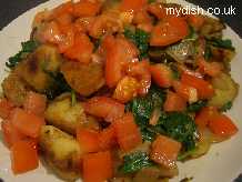 Spinach & Potatoes (indian Style)