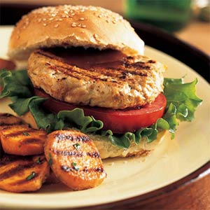 Lamb Burgers with Cucumber Relish