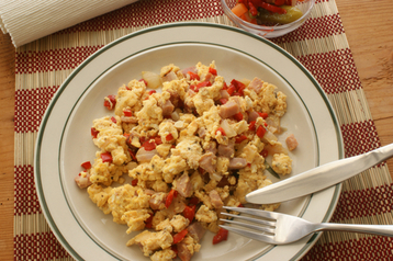 Breakfast Skillet with Bacon and Eggs