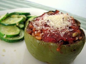 Bell Peppers with Summer Vegetables
