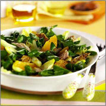 Peppered Mackerel And Watercress Salad With Orange