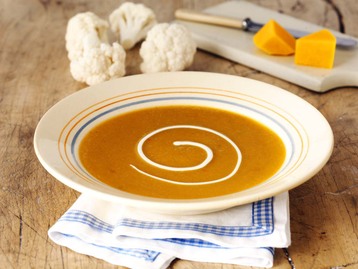 Spicy Squash and Cauliflower Soup