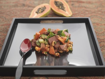 Smoked Goose and Papaya Salad
