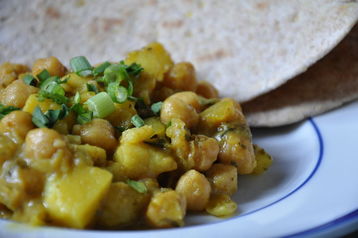 Chick Pea and Potato Curry