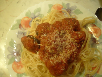 Spicy Italian Meatballs with Tomato Sauce