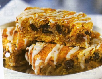 Lemon and Raisin Bars.