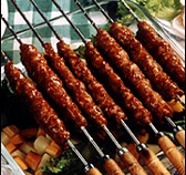 Barbeque Seekh Kebabs and Yoghurt Dip