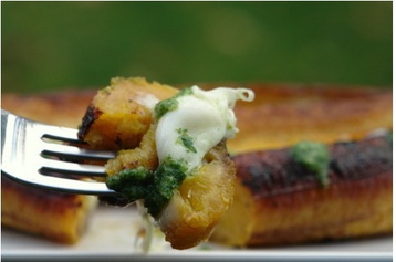 Cheesy Baked Plantains