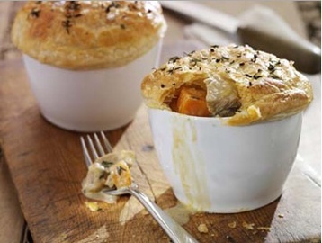 Leftover Turkey and Stilton Pies