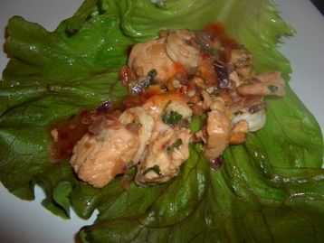 Spicy, Crunchy Lettuce Wraps