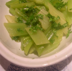 Braised Celery with Oregano & Garlic