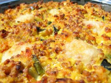 Gratin Buckwheat Groats and Veggies