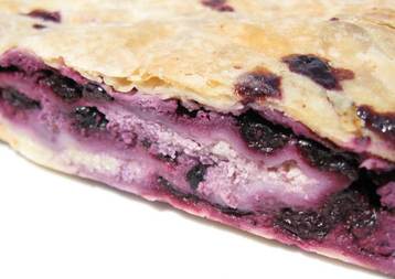 Blueberry and Cottage Cheese Strudel