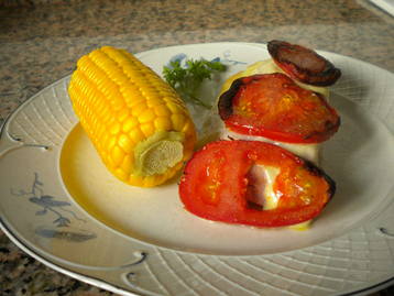 Chicken with Tomatoes and Cheese