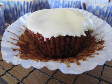 Mince Pie Cupcakes with Brandy Butter Icing