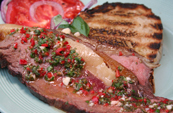 Barbecued Sirloin with Chimichurri Sauce