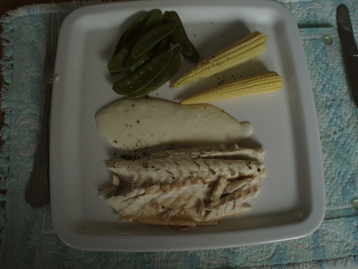 Sea Bass and Almond Sauce