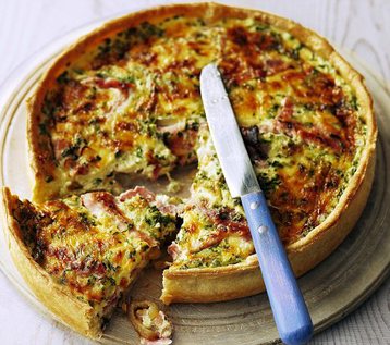 Herby Ham and Gruyère Tart