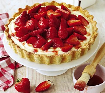 Strawberry Vanilla Cream Tart