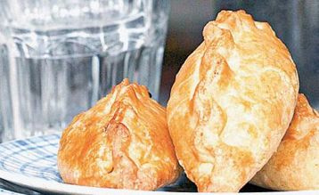 Rachel Allen's Beef Pasties with Mint, Ginger and Peas