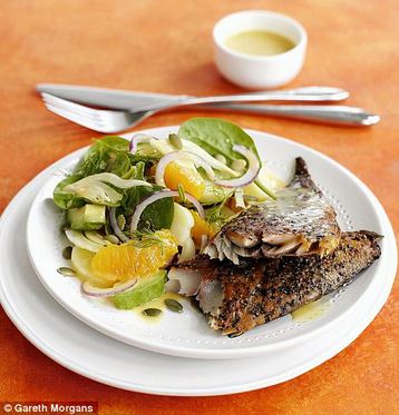 Jo Pratt's Smoked Mackerel with Orange, Spinach and Fennel Salad
