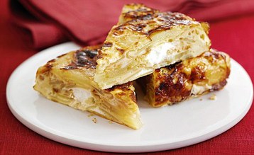 Jo Pratt's Tapas Caramelised Onion and Goat's Cheese Tortilla