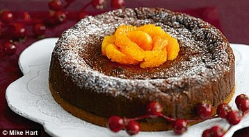Jo Pratt's Christmas Baked Chocolate and Clementine Cheesecake