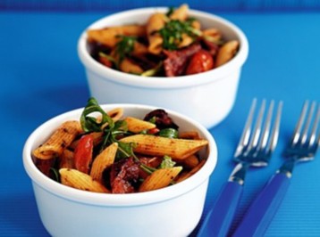Jo Pratt's Pasta Salad with Chorizo, Tomatoes and Rocket