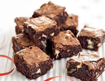 Jo Pratt's White Chocolate, Cranberry and Walnut Brownies