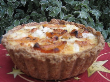 Roasted Butternut Squash, Caramelised Onion and Goats Cheese Tarts