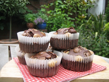 Chocolate Chip Brownie Cupcakes