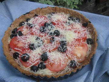 Tomato and Gruyère Tart with Parmesan Spelt Pastry