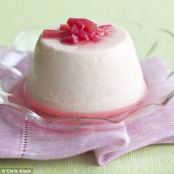 Annie Bell's Rhubarb Panna Cotta