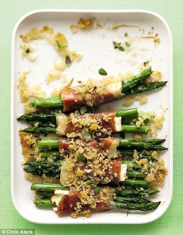 Annie Bell's Asparagus and Ham Parcels with Crispy Crumbs