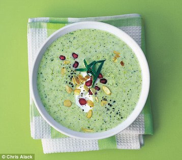Annie Bell's Very Green Yoghurt Soup