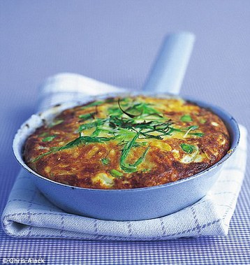 Annie Bell's Broad Bean and Mint Frittata