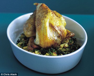 Pot-roast Guinea Fowl in Cider with Parsnip Bubble and Squeak