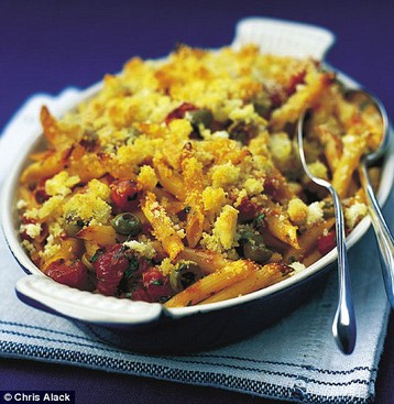 Annie Bell's Baked Penne Puttanesca