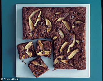 Annie Bell's Chocolate, Pear and Almond Sponge