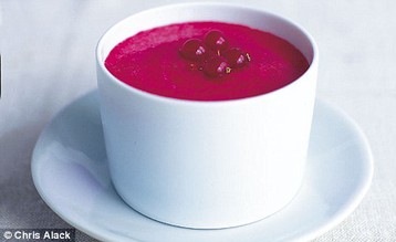 Annie Bell's Baked Summer Wine Creams with Redcurrants