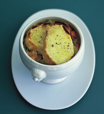 Annie Bell's Leek Soup with Cheese Toasts